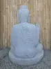  Product image 6 of the product “Seated Buddha made of Riverstone in Abhaya Position - gesture of fearlessness, H.100 cm, natural. ”